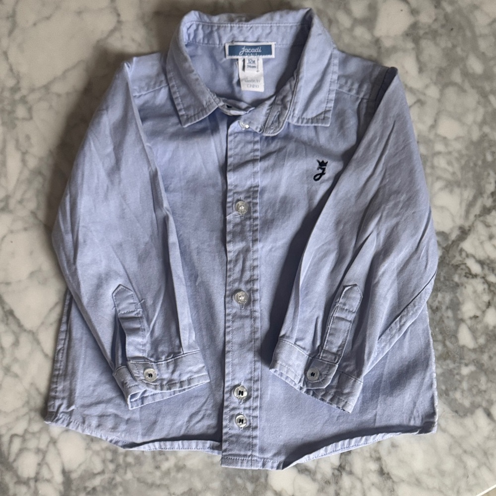 Jacadi 12M button down shirt